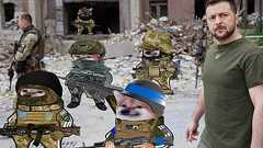 ウクライナ国防省が「柴犬兵士」の雑コラに感謝を表明? 注目される「NAFOの戦争」とは何か | 文春オンライン