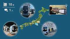 小型搬送ロボット10台を1人で遠隔操作し複数地域で同時に走行させる実験を開始