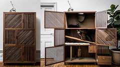 猫心理学者が開発した洗練されたデザインの家具のようなキャットタワー「Cat Flat」