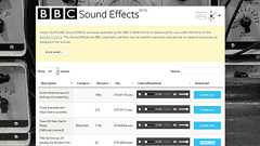 BBCが所蔵する1万6000種類以上のサウンドライブラリーを公開、無料でWAVファイルのダウンロードも可能