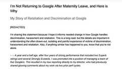 Google従業員、「妊婦は感情的になる」などの問題発言に対処しない人事部を社内メモで告発