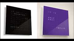 数字に飽きた人向け、文章でアバウトに時間を教えてくれるユニークな時計「QLOCKTWO」