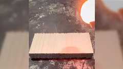 1000℃の鉄球を桐の上に置いてみたら昔から『高級箪笥は桐で作れ』と言われている理由がよくわかった