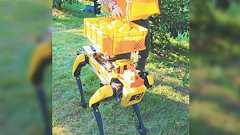 軍事的物資の輸送目的で開発されたロボット”ビッグドッグ”が柚子を運搬する実証を進める姿が「軍用の平和利用」展開を感じてエモい