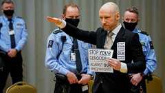 ノルウェー大量殺人犯、仮釈放審理で過激思想発信