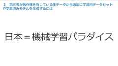 生データ使い放題?! 「日本は機械学習パラダイス」になった ― DEEP LEARNING LAB 勉強会