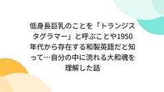 『低身長巨乳のことを「トランジスタグラマー」と呼ぶことや1950年代から存在する和製英語だと知って…自分の中に流れる大和魂を理解した話』へのコメント