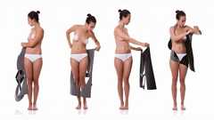 これが未来の服のデザイン、ボタン・ジッパー・縫い目などは一切無し