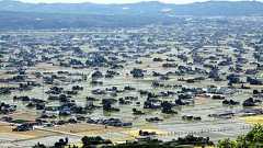 砺波平野の散居村が美しい