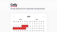 Cally: small, feature-rich calendar components