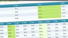 HTMLテーブルの行を見やすくするテーブルクロスJavaScript*ホームページを作る人のネタ帳