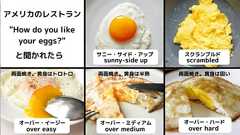 アメリカのレストランで「How do you like your eggs?」と聞かれた時に覚えておきたい卵の焼き方