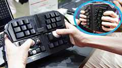 キーボードは握る時代に突入。変態ガジェット『Grabshell』は変形、トグルスイッチ、発光とロマンだらけ。慣れればちゃんとタイピングできる | ゲーム・エンタメ最新情報のファミ通.com