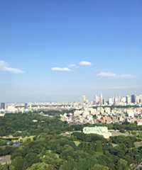 ホテルニューオータニ東京 タワーレストラン朝食 景色