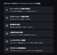 UIテキストが担うインタラクションとしての機能