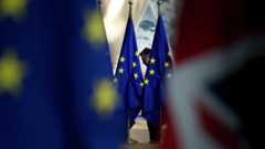 ブリュッセル欧州評議会ビル上のEU旗- RIA Novosti, 1920, 25.02.2022