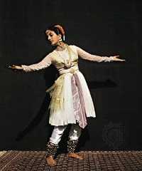 Kathak school dancer