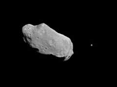 asteroid Ida and its satellite, Dactyl