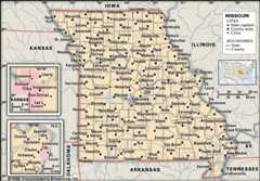 Map of Missouri