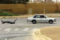 removal of a statue of Saddam Hussein in Baghdad