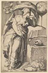 Personification of astrology as a woman