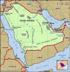 Physical features of Saudi Arabia