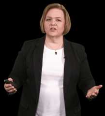 Rhonda lawes faculty development min Rhonda lawes in a black blazer presenting during faculty development.