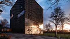 An example of archviz showing an image of a building