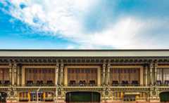 Exterior view of Cipriani South Street at Battery Maritime Building, the new location for Independent New York.