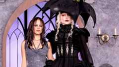 Jenna Ortega and Lady Gaga promoting Wednesday season 2