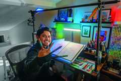 Geizi Guevara's art studio