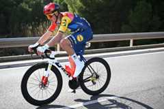 TORREBLANCA, SPAIN - FEBRUARY 04: Mads Pedersen of Denmark and Team Lidl - Trek competes during the 77th Volta Comunitat Valenciana 2026, Stage 1 a 160km stage from Segorbe to Torreblanca on February 04, 2026 in Torreblanca, Spain. (Photo by Szymon Gruchalski/Getty Images)