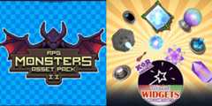 New Releases: RPG Monsters Asset Pack 2, KR Wizard Widgets Animations Pack