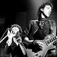 Joe Strummer and Mick Jones