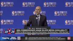 NBA commissioner Adam Silver delivers his annual press conference ahead of All-Star Saturday. Credit: NBATV