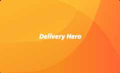 Delivery hero orange background