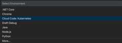 Setting Cloud Code: Kubernetes as the environment