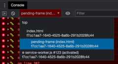 Selecting the active frame