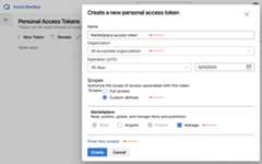 Create personal access token