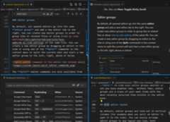 Editor Grid 2x2 layout with the sash highlighted