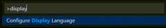 configure display language command