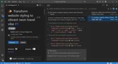 Screenshot of cloud agent session as a chat editor in VS Code.