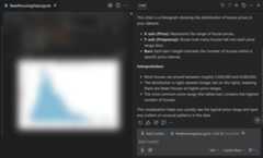 Screenshot that shows the response from chat to the prompt 'Explain this chart'.