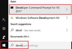 Developer Command Prompt