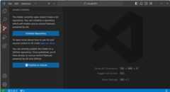 Screenshot that shows the Source Control view, highlighting the button in the Activity Bar.