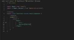 After selecting a symbol from a different file, an import is added for it automatically