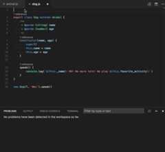 Using type checking and Quick Fixes in a JavaScript file