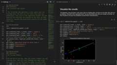 Jupyter notebook running in VS Code and the Python interactive window