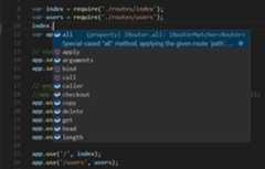 Express.Router IntelliSense
