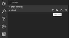 File Explorer New File